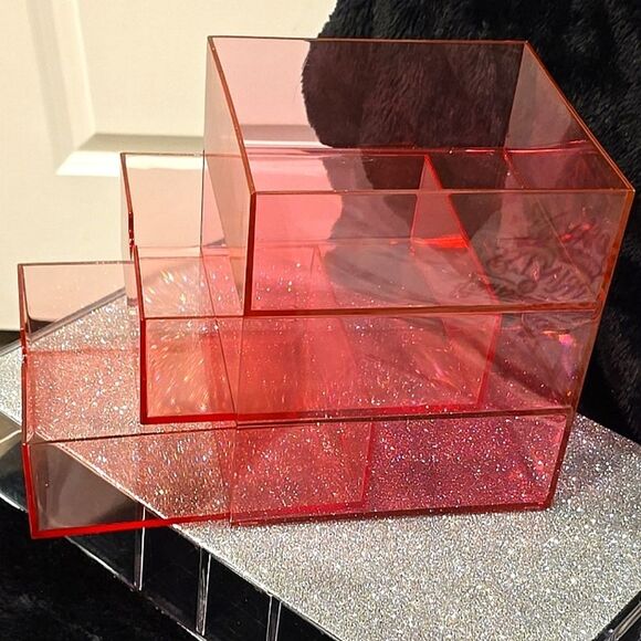 At Home Neon Pink 2-Drawer Storage Organizer - Picture 5 of 11